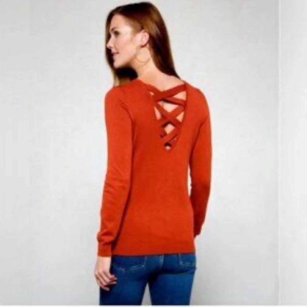 LOVE ELLIE Autumn Fall Mia Back Detail Cozy Soft Sweater Weather Women Size XS - Picture 1 of 5